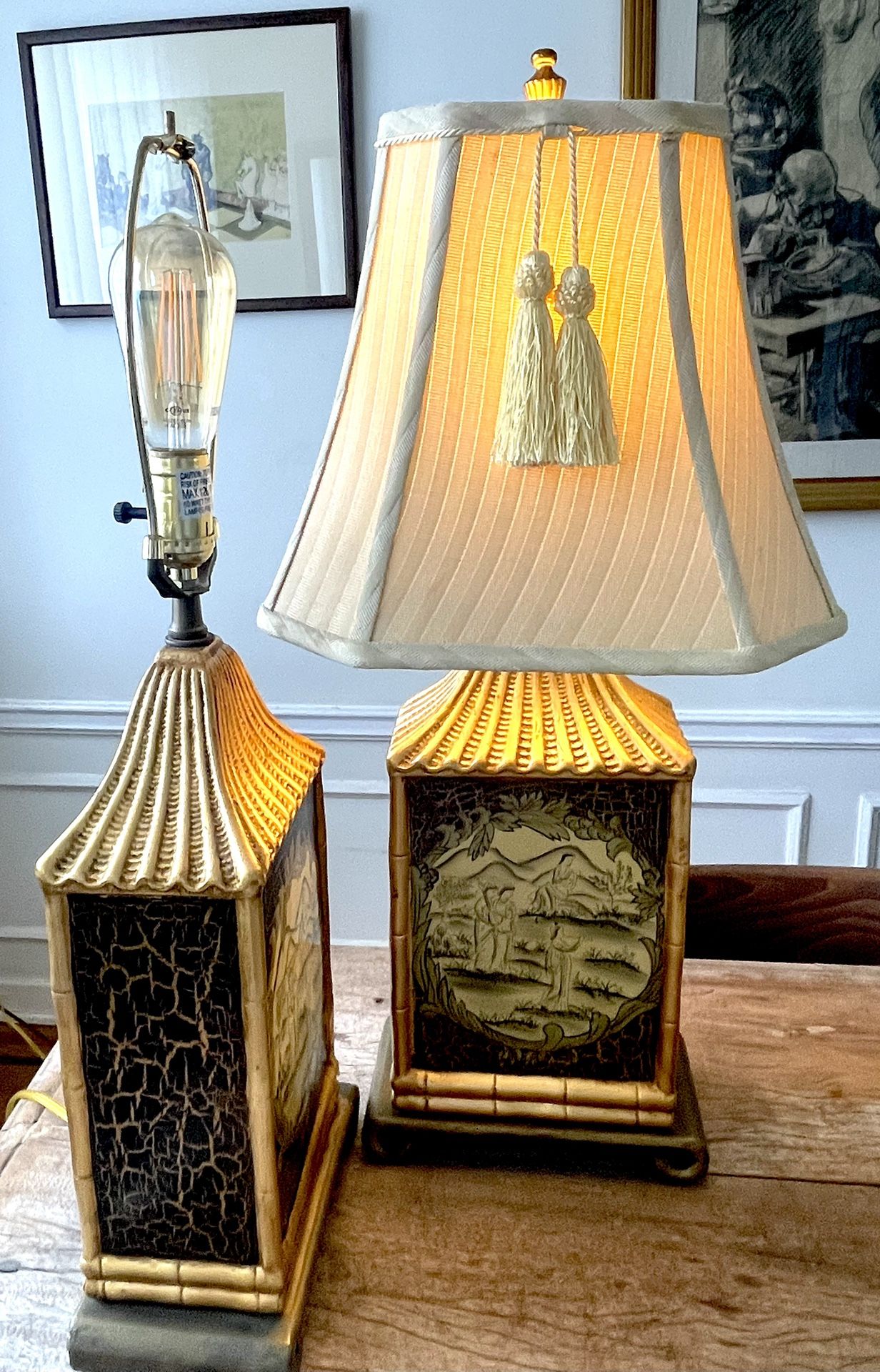 Beautiful Chinoiserie Lamps