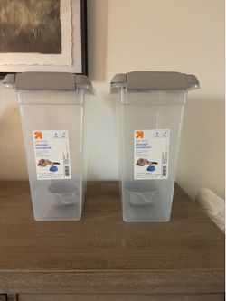 Pet Food Storage Containers w/scoops