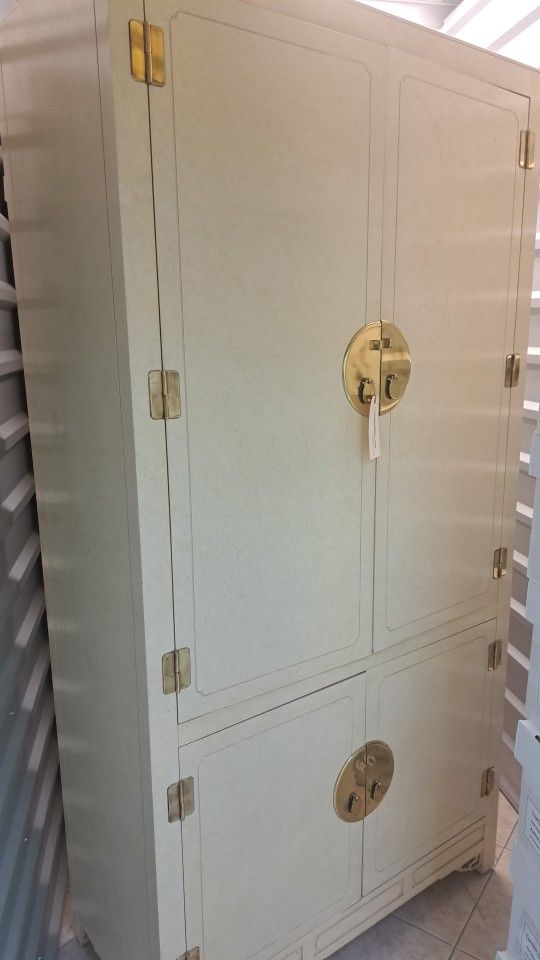 Beige With gold Handles