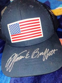 Warren Buffett signed Autograph hat Berkshire Hathaway billionaire