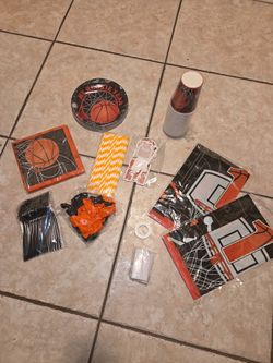 Basketball Theme Party Set Sports Favor Bags Set