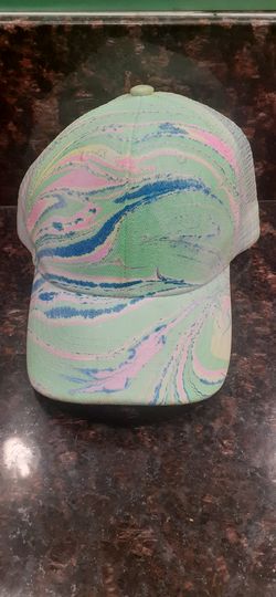 Custom Marble Swirl Trucker Hat – One-of-a-Kind Pastel Cap