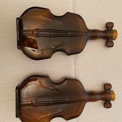 Vintage Banjo Brown Violin Vases