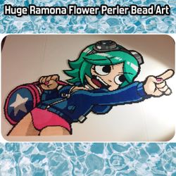 Life-Size Ramona Flowers Perler Bead Art