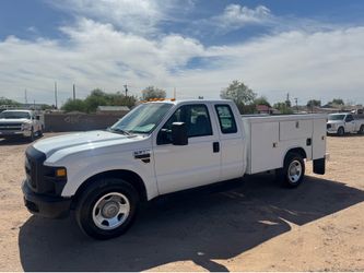 Company selling 2008 Ford F350 extended cab utility bed 6.4 L power stroke diesel