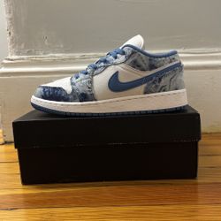 Nike Air Jordan 1 Low Washed Denim (GS) 