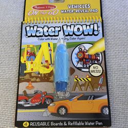 Melissa & Doug On the Go Water Wow! Reusable Water-Reveal Activity Pad