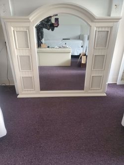 Beautiful heavy beveled mirror