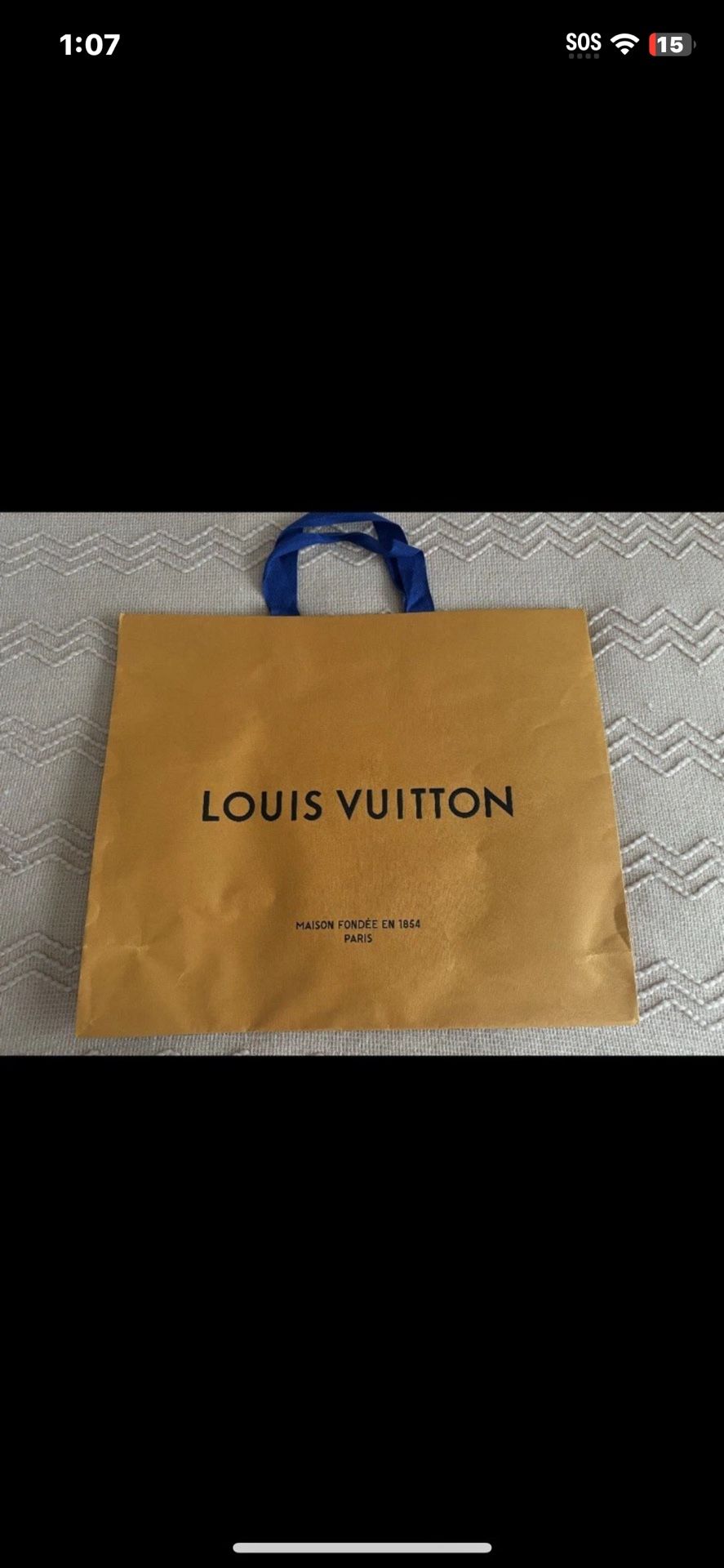Louis Vuitton LV OEM 19x10x16 Imperial Saffron Empty Retail Gift Storage Bag