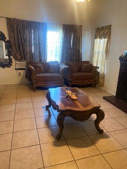 Couch and table