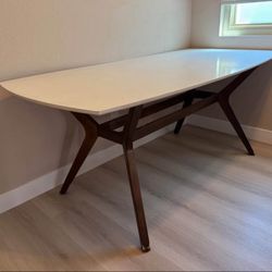 Mid-Century Modern Dining Table 72” - Threshold Emmond - MUST GO THIS WEEKEND