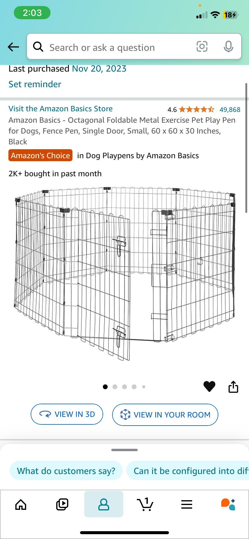 Metal Dog Kennel- Octagon 