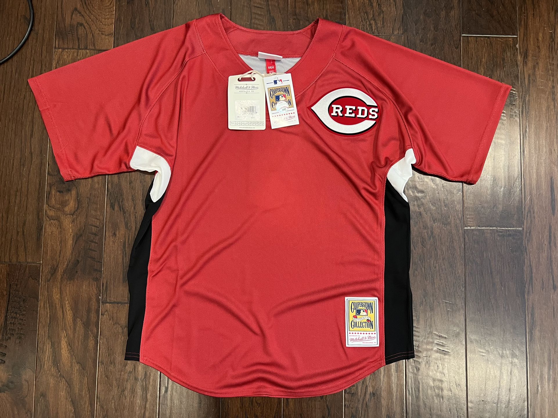 Mitchell & Ness Cincinnati Reds Ken Griffey Jr. BP Jersey