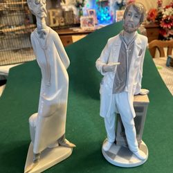 2 Lladro statues doctors very nice both for $175 or $100 each
