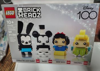 Lego brick heads, Disney 100th celebration set