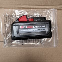 Milwaukee M18 18-Volt Lithium-Ion High Output Battery Pack 6.0Ah