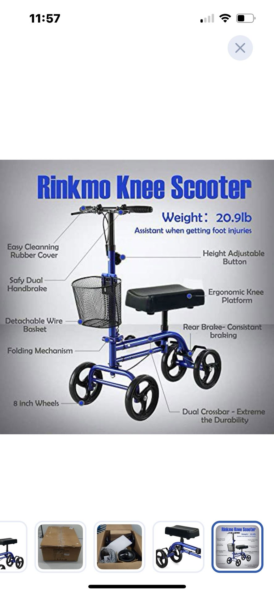 “New”Knee Rover W/brakes(retail$119)