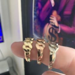 10k Gold Cuban Rings 