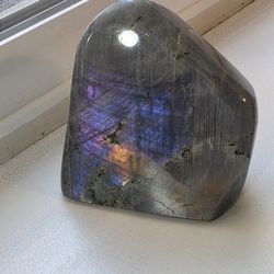 0.6 lb (261g) Labradorite Slab Quartz Crystal