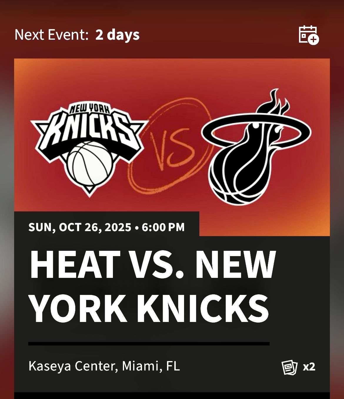 New York Knicks Vs Miami Heat