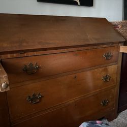 Desk/antique desk/front desk/3 drawer desk