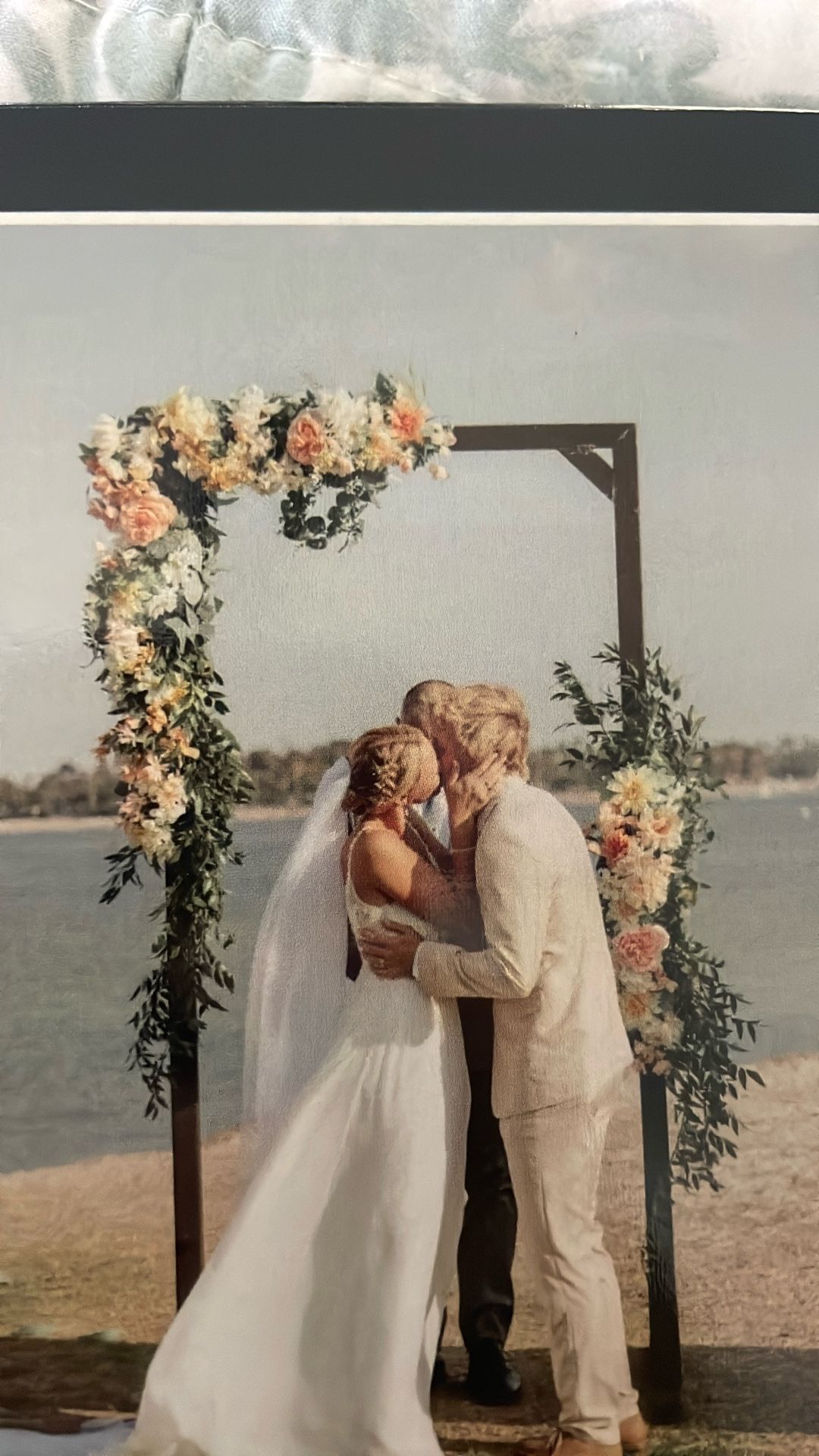 Metal Wedding Arch And Silk Flowers