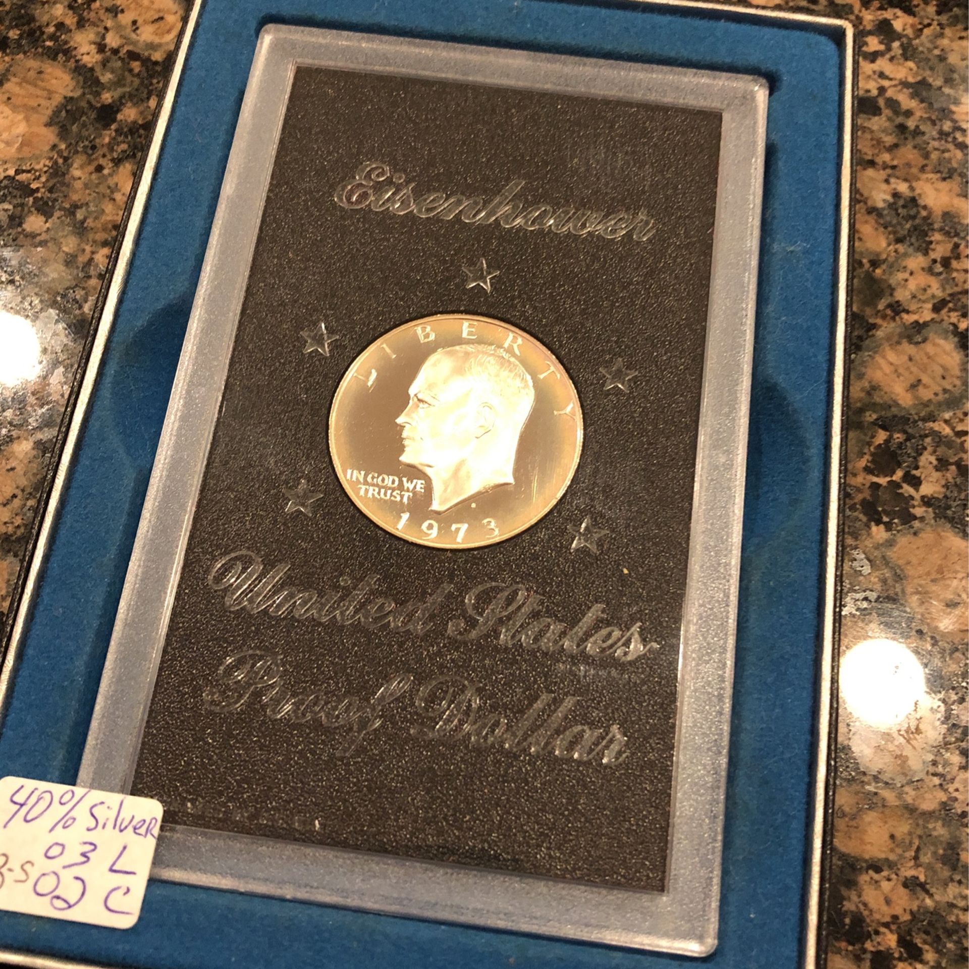 Vintage Eisenhower Silver Dollar 1973