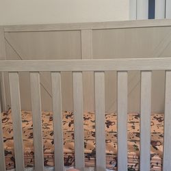 Crib and changing table