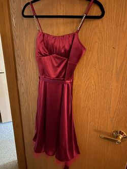 Ruby Rocks Silk Burgundy Dress