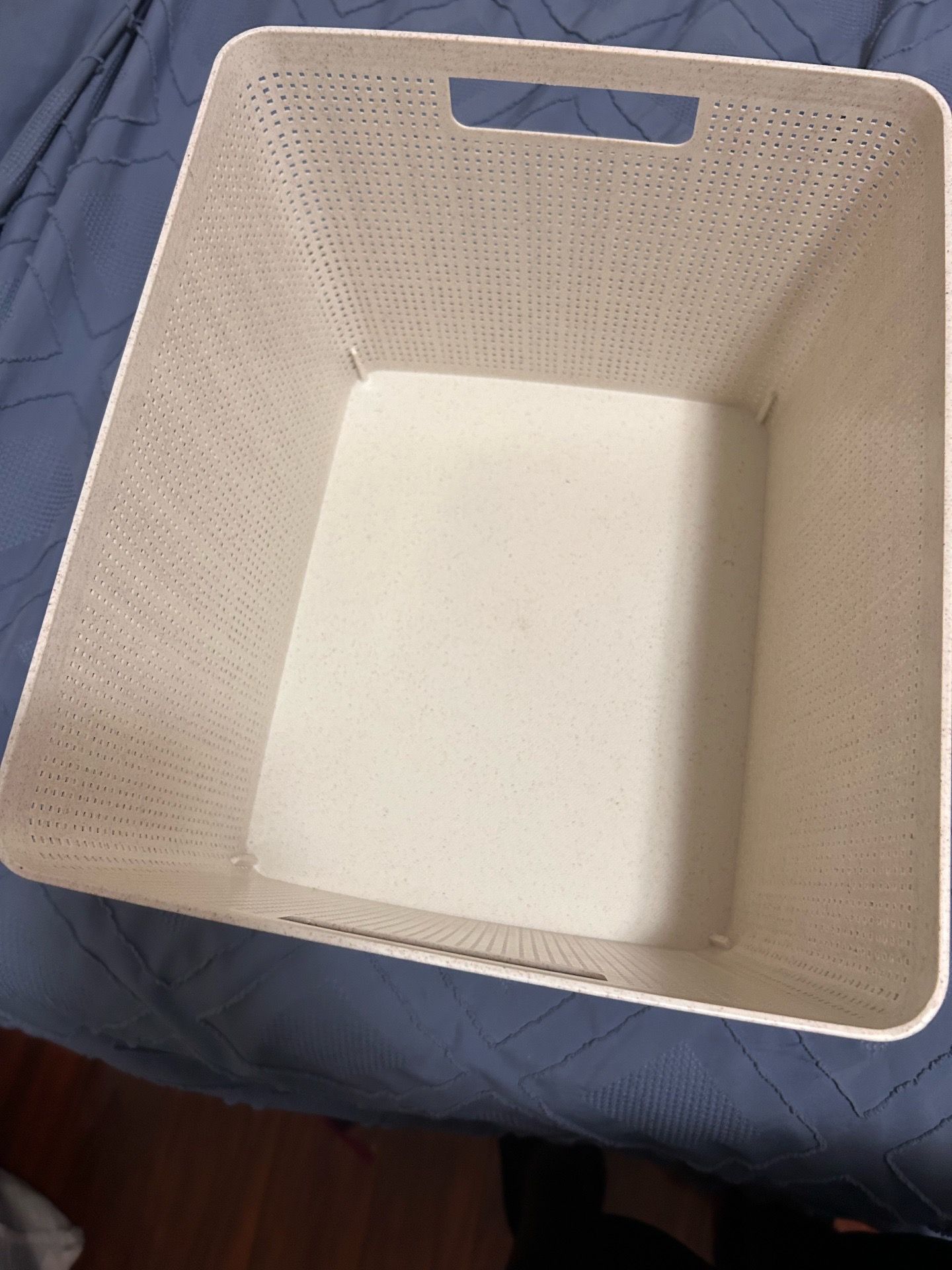 Medium Size Storage Bin - Oatmeal Color