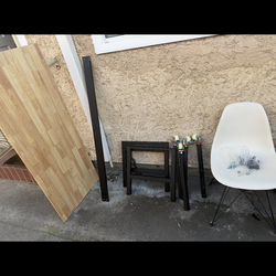 60” Adjustable Height Rolling Workbench – Solid Wood Top – Heavy Duty w/ Locking Casters