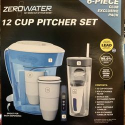 New ZeroWater Pitcher, Tumbler Combo set