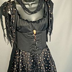Cinema Secrets Halloween Orange Black Costume