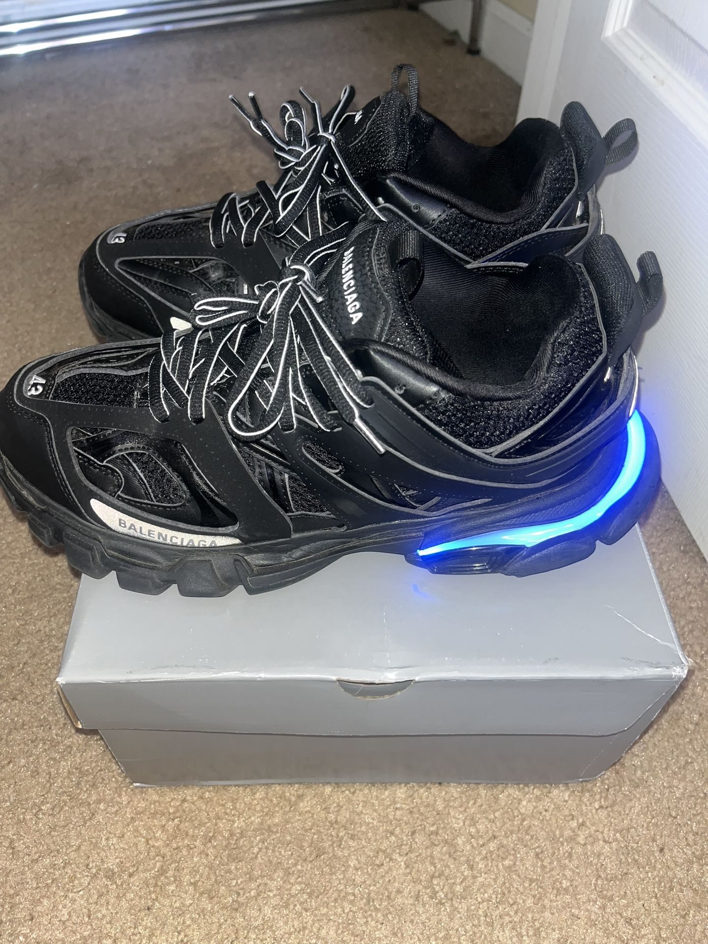 BALENCIAGA Black Track LED Sneakers