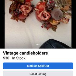 Vintage Candle Holders