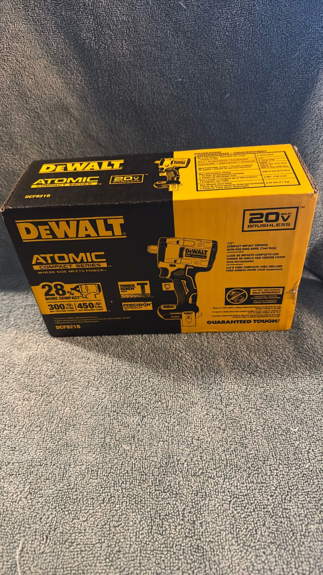 ATOMIC 20V MAX Cordless Brushless 1/2 in. Variable Speed Impact Wrench (Tool Only) Retail Price $240