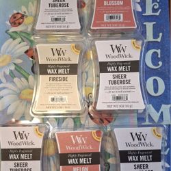 WOODWICK WAX MELTS-7pks