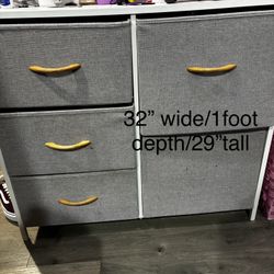 Small Fabric Dresser $15