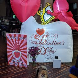 7 Foot Tall Valentine's Day Light Up Blow Up 