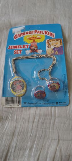 Vintage Garbage Pail Kids Jewelry Set