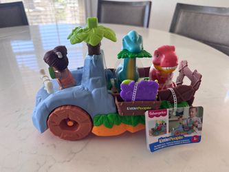 Little people dinosaur play car
