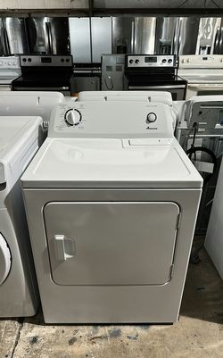 Amana White Basic Dryer - Automatic Dry