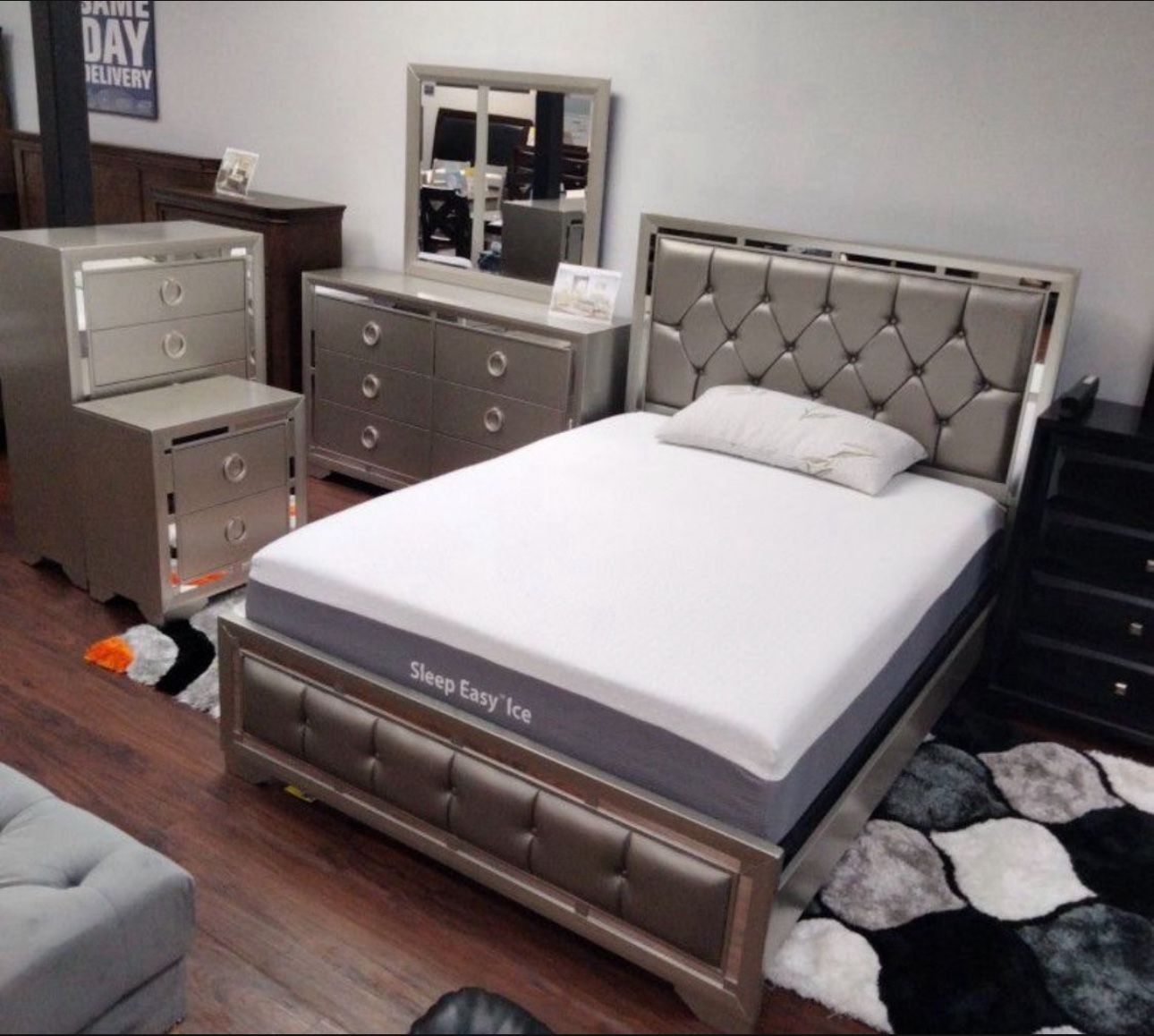 BEAUTIFUL NEW JASMINE QUEEN BEDROOM SET ON SALE ONLY $599. KING SET $699. IN STOCK SAME DAY DELIVERY π EASY FINANCING
