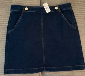 Women’s Ann Taylor Loft Denim Skirt - Size 12 - Brand New with Tags