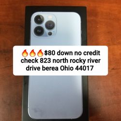 Get The iPhone 13 Pro Max Factory unlocked $80 Down