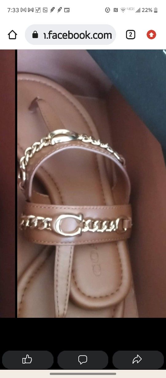 Coach Sandlas N Loafers , Brand new Authentic