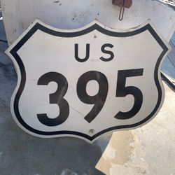 Large US 395 Metal Sign