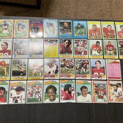 34 Atlanta Falcons 1970s Football Cards With Stars & HOFers