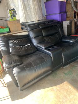 Black Leather Couches