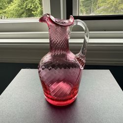 Pilgrim Glass Cranberry Cruet